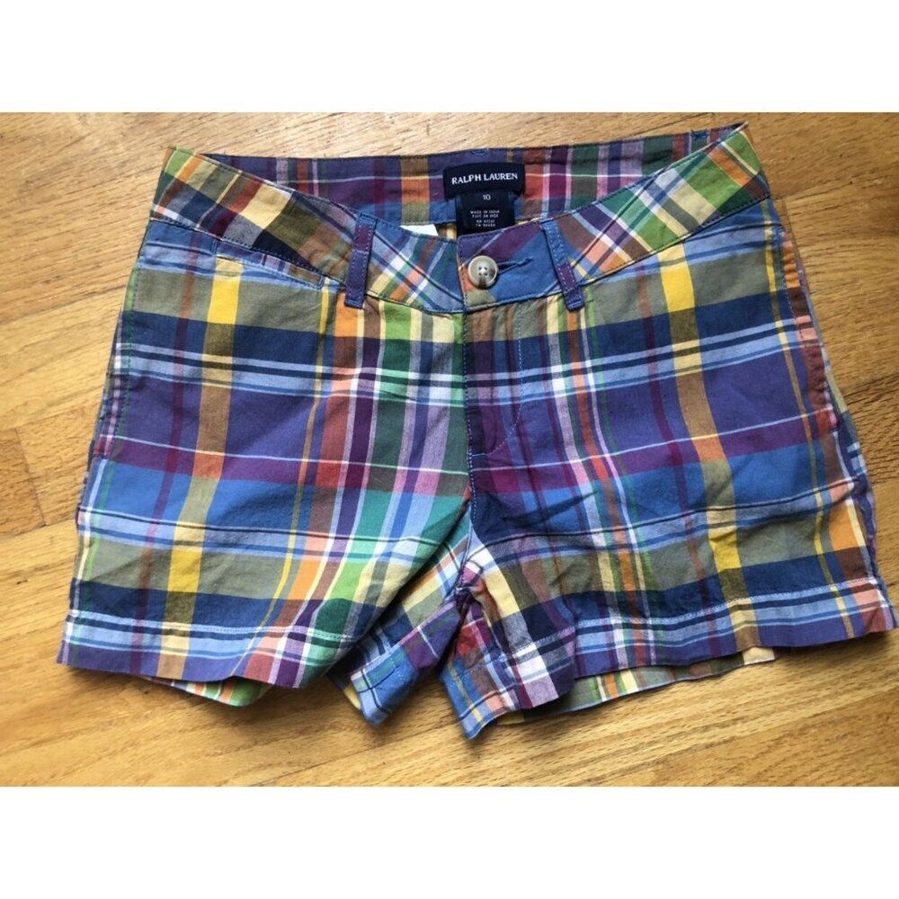 Ralph Lauren Size 10 Plaid Polo Shorts